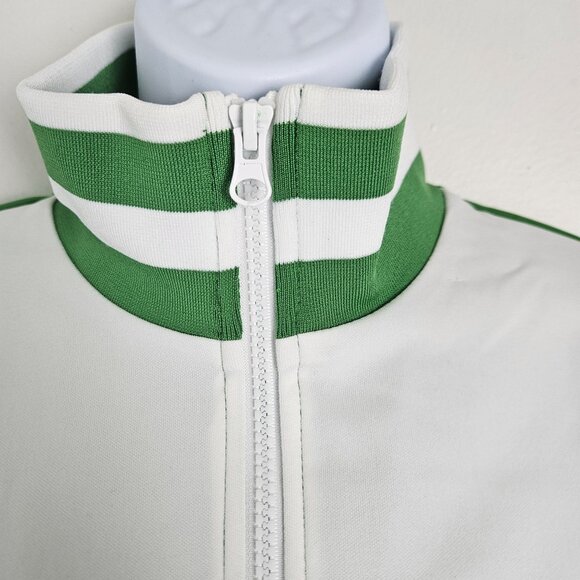 Wild Fable Women's Green & White Track Zip-Up Jacket Size Small Pockets Stylish - Picture 5 of 11